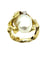 Bague 57 GILBERT ALBERT. Bague or jaune 18K, perle et diamant 58 Facettes