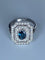 Bague 50 Bague Art Deco en Or jaune, diamants et saphir 58 Facettes
