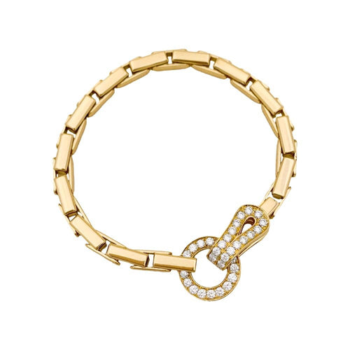 Bracelet Bracelet Cartier, "Agrafe", or jaune, diamants. 58 Facettes 34891