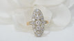 Bague 53.5 Bague marquise en or bicolore et diamants 58 Facettes 32032