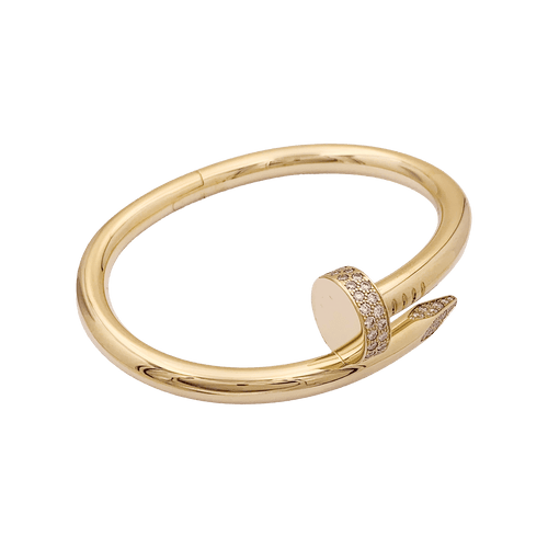 Bracelet Bracelet Cartier, "Juste un clou", or jaune, diamants. 58 Facettes 34751