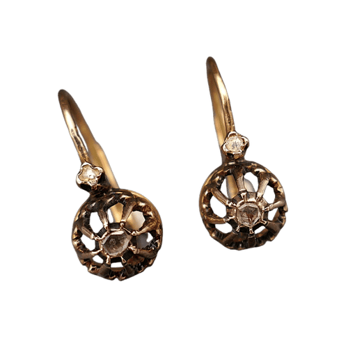 Boucles d'oreilles Dormeuses diamants 58 Facettes C14-08