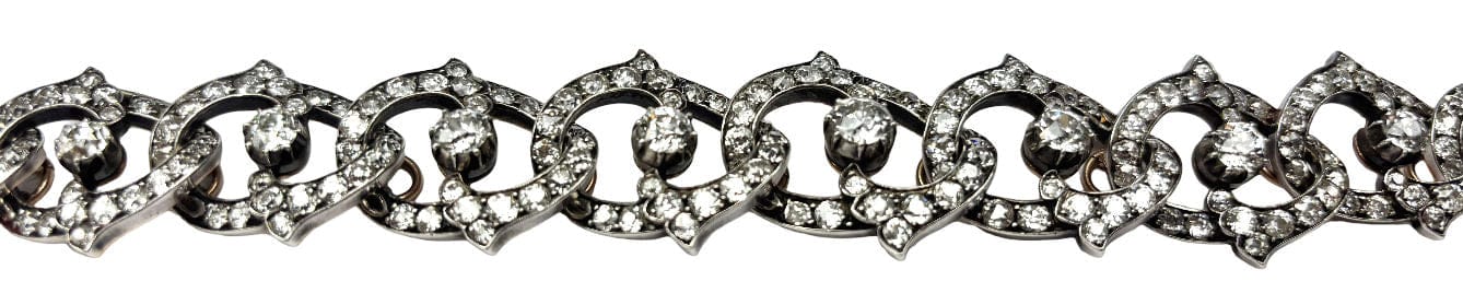 Bracelet Bracelet Belle Époque yellow gold, silver, diamonds 23.10 karats – France, circa 1910–1920 58 Facettes E34