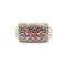 Bague 55 Bague - Or, Diamants & Saphirs roses 58 Facettes 250078R