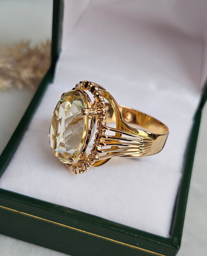 Bague 56 Bague Béryl vert 58 Facettes 599