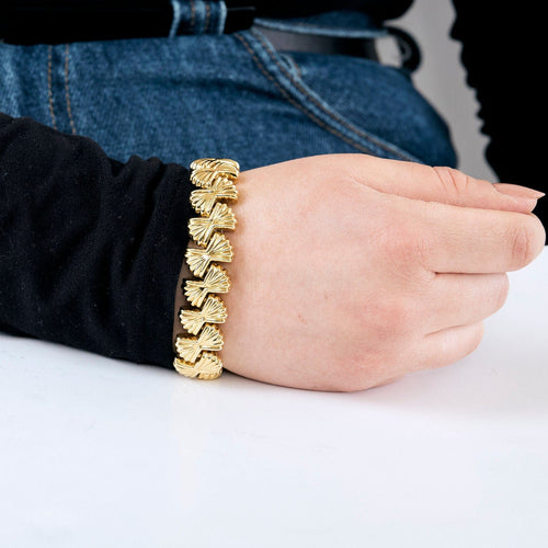 Bracelet Bracelet or jaune motif noeuds 58 Facettes PAL3001