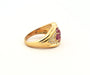 Bague Bague vintage en or jaune , rubis et diamants 58 Facettes