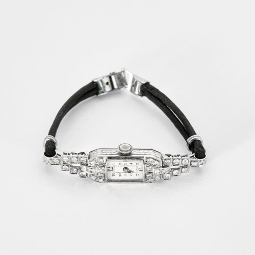 Montre Montre platine et diamants 58 Facettes LP783/7