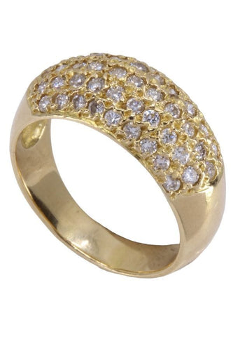 Bague 57 BAGUE JONC PAVAGE DIAMANTS 58 Facettes 082931