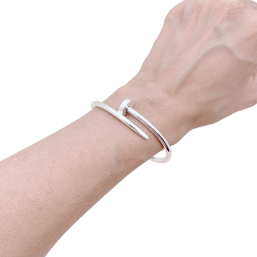 Bracelet Bracelet Cartier, "Juste un Clou", or blanc. 58 Facettes 34776