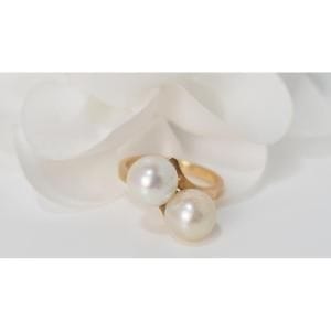 Bague 52 Bague Toi Et Moi  Perles De Culture 58 Facettes 24946