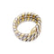 Bague 55 Bague Bulgari, "Tubogas", deux tons ors. 58 Facettes 35166