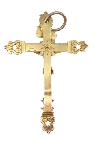 Collier Pendentif Croix Ancienne 58 Facettes 083551