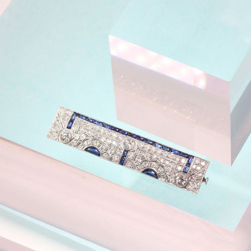 Montre Glamour des années 1920 : épingle à barre de diamant Art déco 58 Facettes 14119-0007