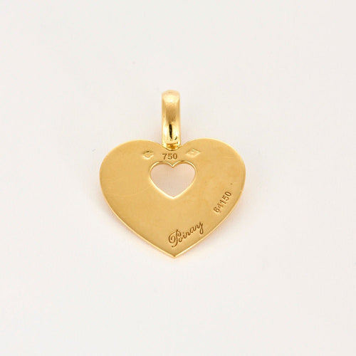 Pendentif POIRAY - Pendentif coeur en or jaune 58 Facettes 250133