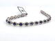 Bracelet Bracelet en or blanc 18 carats serti de saphirs et de diamants, 1973 G 58 Facettes
