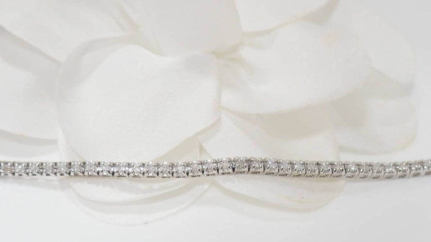 Bracelet Bracelet rivière en or blanc et diamants 1ct 58 Facettes 31344