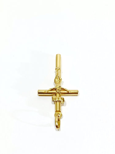 Pendentif Pendentif crucifix INRI en or jaune 58 Facettes