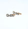 Boucles d'oreilles Boucles d’oreilles dormeuses 3 diamants or 18 carats 58 Facettes