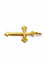 Pendentif Croix or rose et perles 58 Facettes