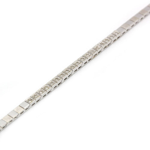 Bracelet Bracelet Semi-rigide - Or blanc et Diamants 58 Facettes 250310R