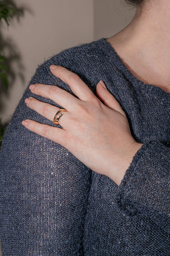 Bague 52.5 Garel Bague Solitaire  Or rose Diamant 58 Facettes 3777150CN