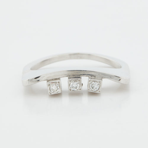 Bague BAGUE EN OR BLANC 18 CARATS 58 Facettes REF 5090/17