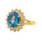 Bague 56 Bague  Pompadour Or jaune Topaze, Diamant 58 Facettes 4007997CN