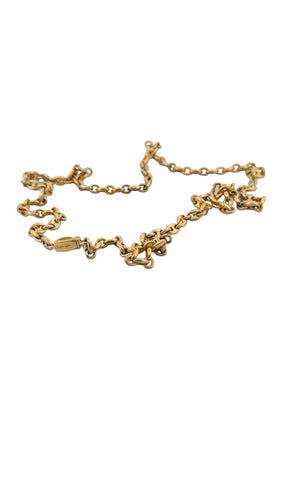 Collier Chaîne en or vintage Cartier maille grain de café 58 Facettes