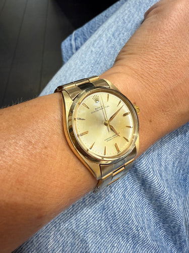 Montre ROLEX - Oyster Perpetual Vintage - Or jaune 58 Facettes 1.0002999/1