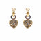 Boucles d'oreilles Boucles d'oreilles en or jaune et blanc serties de diamants (1,60 carat) 58 Facettes 17046