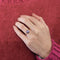 Bague 54 Bague or rose saphir Teal 58 Facettes LP211/14