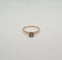 Bague 53 Bague solitaire or rose sertie d'un diamant 58 Facettes