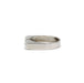 Bague 57 Bague - or blanc et diamants 58 Facettes 240273R