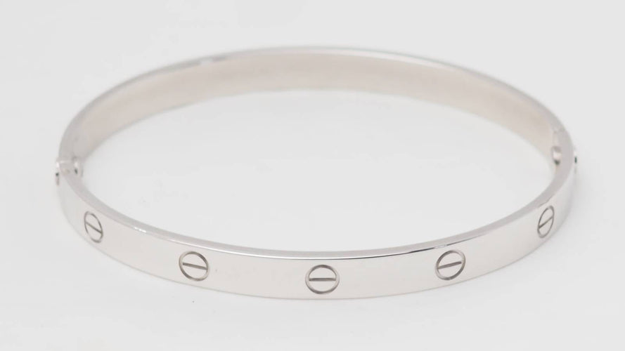 Bracelet Bracelet Cartier Love en or blanc 58 Facettes 33259