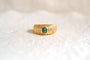 Bague 48.5 Bague Émeraude Diamants décor godronné 58 Facettes 3468