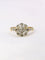 Bague 54 Bague or jaune marguerite diamants 58 Facettes J395