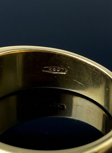 Bague Fascione Bombato con Smeraldo e Diamanti 58 Facettes