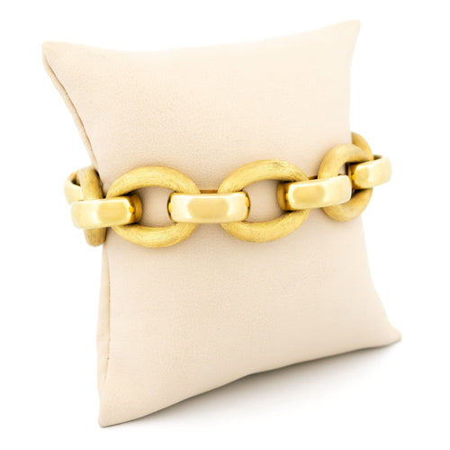 Bracelet Bracelet à maillons fantaisie en or jaune 14 carats 58 Facettes 10532CEC29B14A30A685219427BB8899