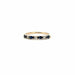 Bague 53 Alliance Demi-Tour Or Blanc 18 k Diamants & Saphirs 58 Facettes 21-GS32177-02