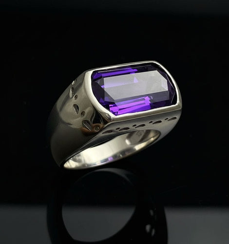 Bague Bague moderne avec améthyste 58 Facettes