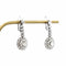 White gold diamond earrings