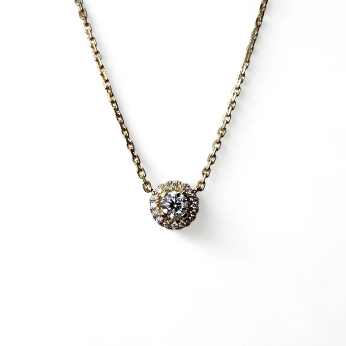 Collier Collier en or jaune et diamants taille brillant 58 Facettes