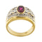 Bague 55 Bague bandeau rubis diamants 58 Facettes 30811