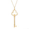 Collier Tiffany & Co - Pendentif et collier clé trèfle en or jaune 58 Facettes G14175