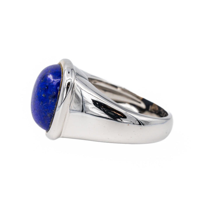 Bague 53 Hermès Bague Or blanc Lapis Lazuli 58 Facettes 3411142CN