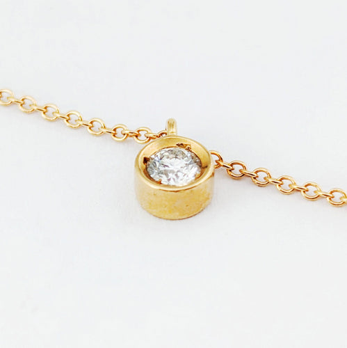 Collier Collier or rose et diamant 58 Facettes 32169