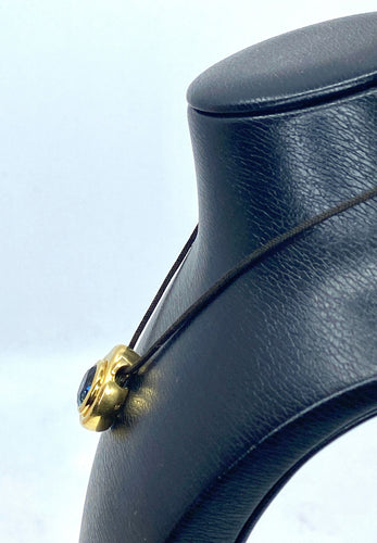 Pendentif Pendentif en or jaune et topaze bleue 58 Facettes AB355