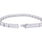 Bracelet Bracelet ligne, or blanc et diamants taille baguette. 58 Facettes 33416