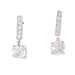 Boucles d'oreilles Boucles d'oreilles or blanc, diamants. 58 Facettes 33788